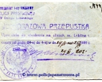 1 Kom. Kolejowy PP w Lublinie - przepustka 1920.jpg