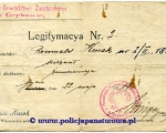 Legitymacja-Zandarma-Romuald-Kmak-Grybow-1919