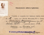 Dragan Klementyna, potwierdzenie odbioru legitymacji, 1935.jpg