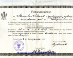 Poswiadczenie-kursu-Zandarmerii-Polowej-Poznan-02.08.1919