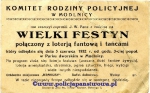 Zaproszenie Komitetu Rodziny Policyjnej na festyn wModlnicy 1932.jpg